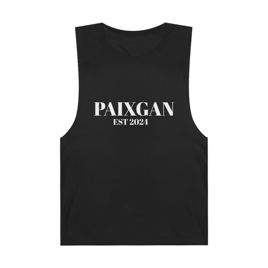 BLACK Unisex Tank Top - PAIXGAN EST 2024 Casual Tee for Summer
